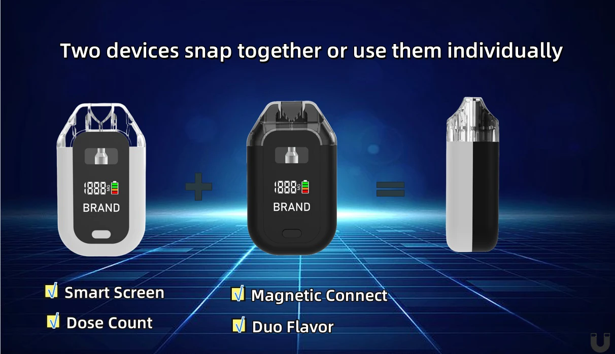 1g 1g Dual Chamber Disposable With Smart Screen 1g 1g Dual Chamber Disposable With Smart Screen